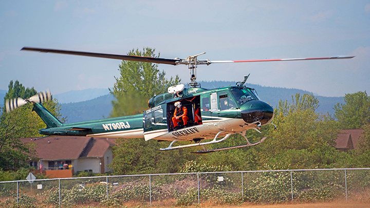 King County Sheriff Department Helicopter at 2024 Unity of Effort